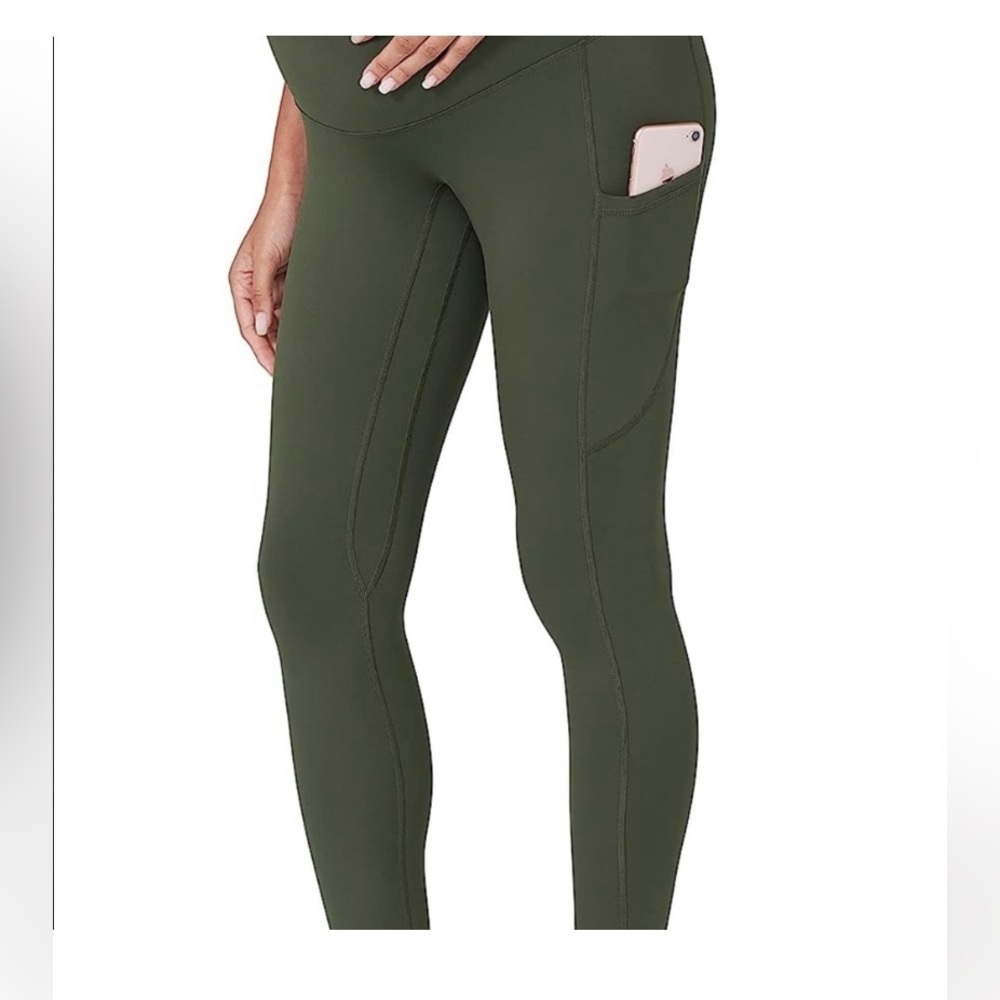 Maternity leggings  green olive M - Picture 6 of 6